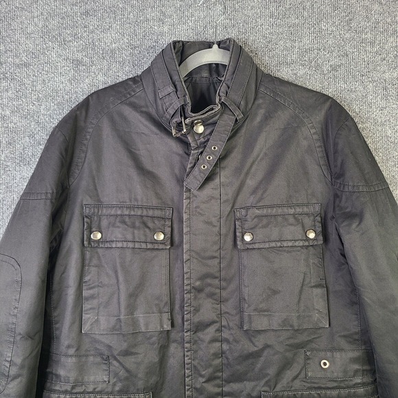 BOSS Hugo Boss Jacket Men's UK 50 US 46 Chest XL Black Poly Heavyweight - Picture 4 of 11